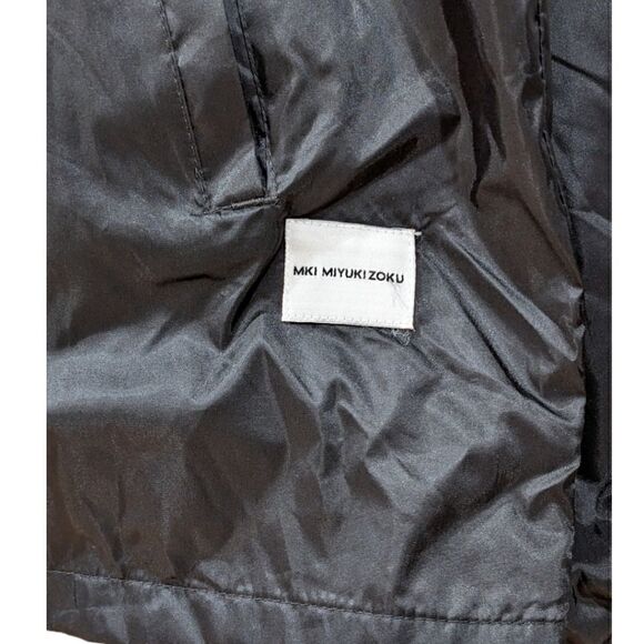 MKI MIYUKI ZOKU Men's Black Lightweight Button Snap Coach Jacket Size M - Picture 8 of 10